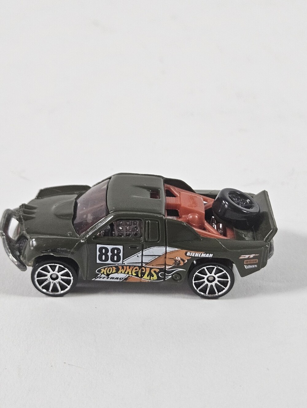 Vintage Hot Wheels 2005 Off Track Truck Off-Road Road Rally Green